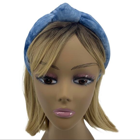 Lele Sadoughi Atlantic Blue Tie-Dye Knotted Headband New main image 9